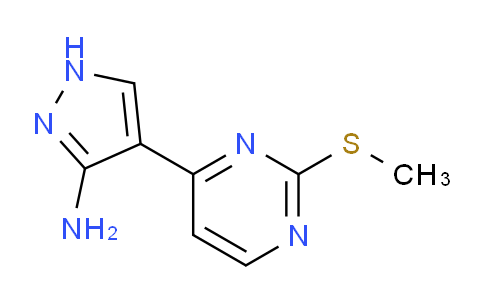 CAS No. 956722-10-4, 4-(2-(Methylthio)pyrimidin-4-yl)-1H-pyrazol-3-amine