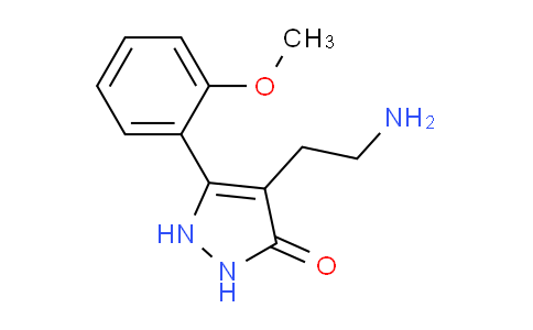 CAS No. 910443-42-4, 4-(2-Aminoethyl)-5-(2-methoxyphenyl)-1H-pyrazol-3(2H)-one