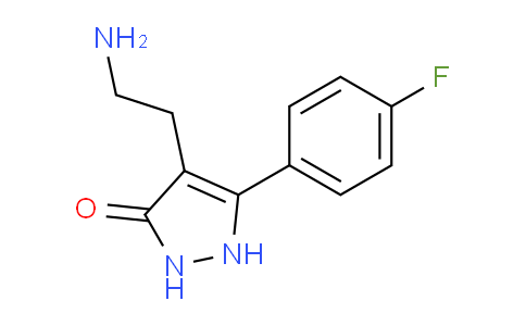 CAS No. 878208-78-7, 4-(2-Aminoethyl)-5-(4-fluorophenyl)-1H-pyrazol-3(2H)-one