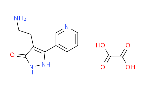 CAS No. 1177324-25-2, 4-(2-Aminoethyl)-5-pyridin-3-yl-1,2-dihydro-3h-pyrazol-3-one oxalate