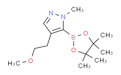 CAS No. 1430057-93-4, 4-(2-Methoxyethyl)-1-methyl-5-(4,4,5,5-tetramethyl-1,3,2-dioxaborolan-2-yl)-1H-pyrazole