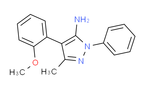 CAS No. 895013-36-2, 4-(2-Methoxyphenyl)-3-methyl-1-phenyl-1H-pyrazol-5-amine