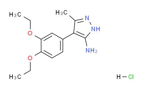 CAS No. 1046051-28-8, 4-(3,4-Diethoxyphenyl)-3-methyl-1H-pyrazol-5-amine hydrochloride