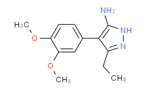 CAS No. 593279-05-1, 4-(3,4-Dimethoxyphenyl)-3-ethyl-1H-pyrazol-5-amine