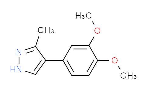 CAS No. 321526-09-4, 4-(3,4-Dimethoxyphenyl)-3-methyl-1H-pyrazole