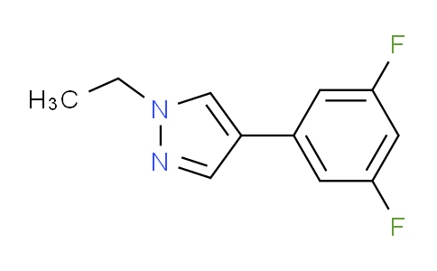 CAS No. 1394021-02-3, 4-(3,5-Difluorophenyl)-1-ethyl-1H-pyrazole