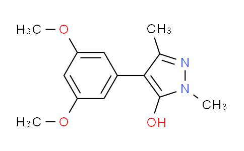CAS No. 1956321-52-0, 4-(3,5-Dimethoxyphenyl)-1,3-dimethyl-1H-pyrazol-5-ol