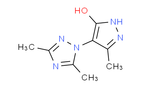 CAS No. 1207259-90-2, 4-(3,5-Dimethyl-1H-1,2,4-triazol-1-yl)-3-methyl-1H-pyrazol-5-ol