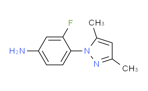 CAS No. 1006468-57-0, 4-(3,5-Dimethyl-1H-pyrazol-1-yl)-3-fluoroaniline
