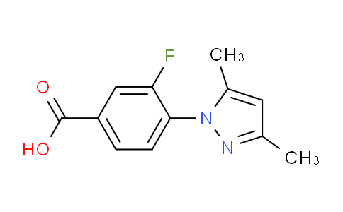 CAS No. 1152868-20-6, 4-(3,5-Dimethyl-1H-pyrazol-1-yl)-3-fluorobenzoic acid