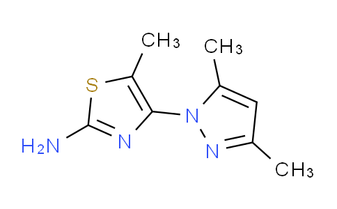 CAS No. 1006458-63-4, 4-(3,5-Dimethyl-1H-pyrazol-1-yl)-5-methylthiazol-2-amine
