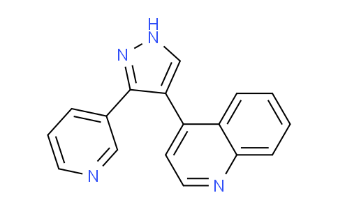 CAS No. 849924-96-5, 4-(3-(Pyridin-3-yl)-1H-pyrazol-4-yl)quinoline