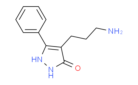 CAS No. 214839-85-7, 4-(3-Aminopropyl)-5-phenyl-1H-pyrazol-3(2H)-one