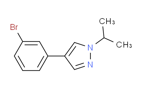 CAS No. 1351385-55-1, 4-(3-Bromophenyl)-1-isopropyl-1H-pyrazole