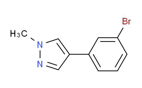 CAS No. 141938-40-1, 4-(3-Bromophenyl)-1-methyl-1H-pyrazole