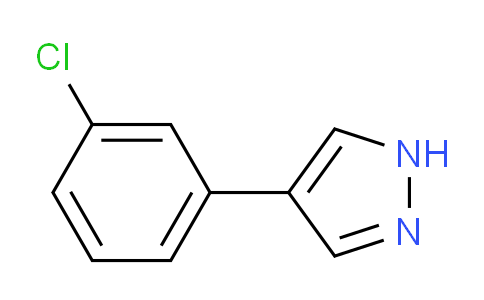 CAS No. 1196152-63-2, 4-(3-Chlorophenyl)-1H-pyrazole