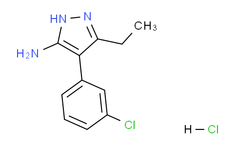 CAS No. 1240044-66-9, 4-(3-Chlorophenyl)-3-ethyl-1H-pyrazol-5-amine hydrochloride