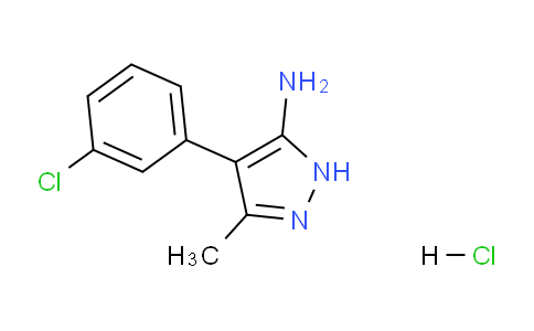CAS No. 1239473-16-5, 4-(3-Chlorophenyl)-3-methyl-1H-pyrazol-5-amine hydrochloride