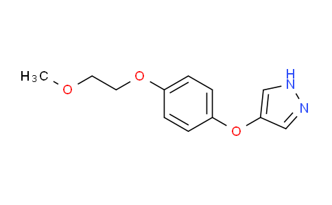 CAS No. 1429903-32-1, 4-(4-(2-Methoxyethoxy)phenoxy)-1H-pyrazole