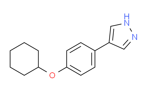 CAS No. 1394024-02-2, 4-(4-(Cyclohexyloxy)phenyl)-1H-pyrazole