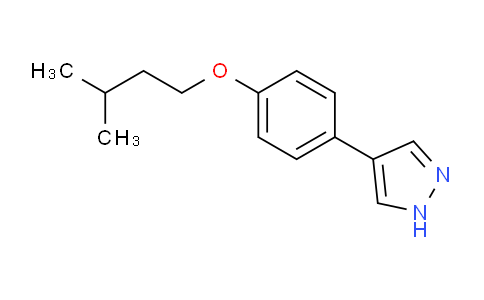 CAS No. 1394022-97-9, 4-(4-(Isopentyloxy)phenyl)-1H-pyrazole