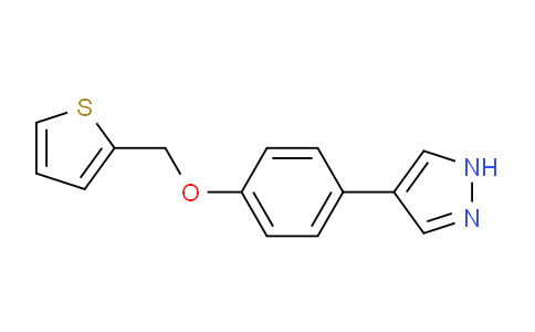 CAS No. 1394022-32-2, 4-(4-(Thiophen-2-ylmethoxy)phenyl)-1H-pyrazole