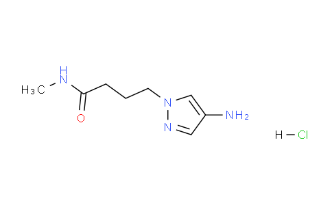 CAS No. 1185295-00-4, 4-(4-Amino-1H-pyrazol-1-yl)-N-methylbutanamide hydrochloride