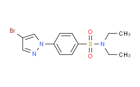 CAS No. 1199773-40-4, 4-(4-Bromo-1H-pyrazol-1-yl)-N,N-diethylbenzenesulfonamide