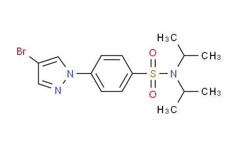 CAS No. 1187386-27-1, 4-(4-Bromo-1H-pyrazol-1-yl)-N,N-diisopropylbenzenesulfonamide