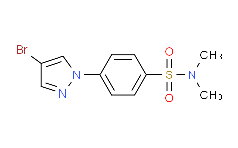 CAS No. 1199773-26-6, 4-(4-Bromo-1H-pyrazol-1-yl)-N,N-dimethylbenzenesulfonamide