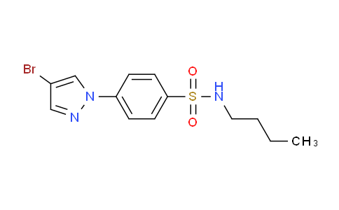 CAS No. 1199773-41-5, 4-(4-Bromo-1H-pyrazol-1-yl)-N-butylbenzenesulfonamide