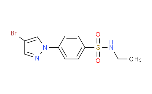 CAS No. 1187385-77-8, 4-(4-Bromo-1H-pyrazol-1-yl)-N-ethylbenzenesulfonamide