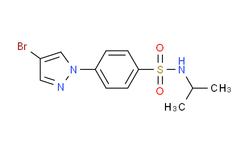 CAS No. 1187385-75-6, 4-(4-Bromo-1H-pyrazol-1-yl)-N-isopropylbenzenesulfonamide