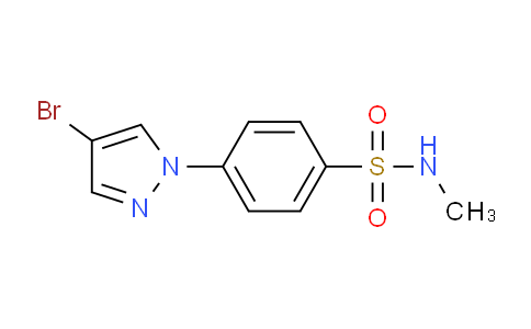 CAS No. 1187385-99-4, 4-(4-Bromo-1H-pyrazol-1-yl)-N-methylbenzenesulfonamide