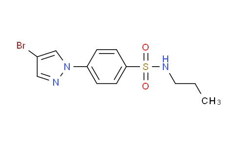 CAS No. 1199773-15-3, 4-(4-Bromo-1H-pyrazol-1-yl)-N-propylbenzenesulfonamide