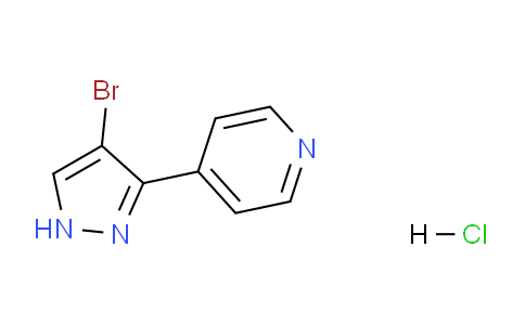 CAS No. 1185103-91-6, 4-(4-Bromo-1H-pyrazol-3-yl)pyridine hydrochloride