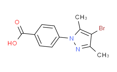 CAS No. 926258-29-9, 4-(4-Bromo-3,5-dimethyl-1H-pyrazol-1-yl)benzoic acid