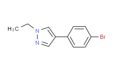 CAS No. 1351385-49-3, 4-(4-Bromophenyl)-1-ethyl-1H-pyrazole