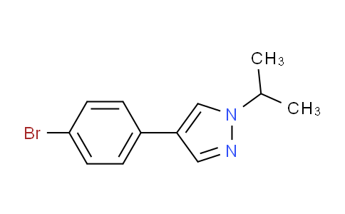 CAS No. 1351386-41-8, 4-(4-Bromophenyl)-1-isopropyl-1H-pyrazole