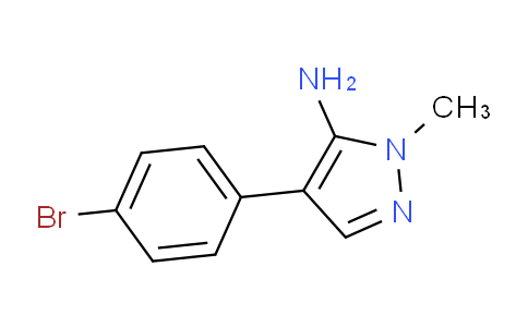 CAS No. 1248796-80-6, 4-(4-Bromophenyl)-1-methylpyrazol-5-amine
