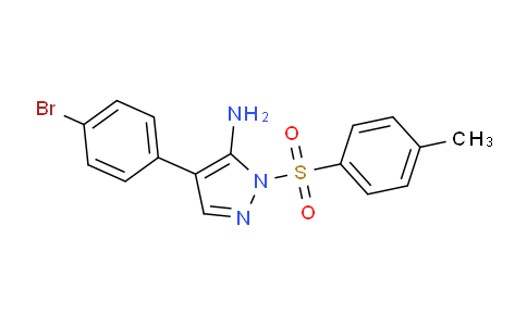 CAS No. 1013837-41-6, 4-(4-Bromophenyl)-1-tosyl-1H-pyrazol-5-amine
