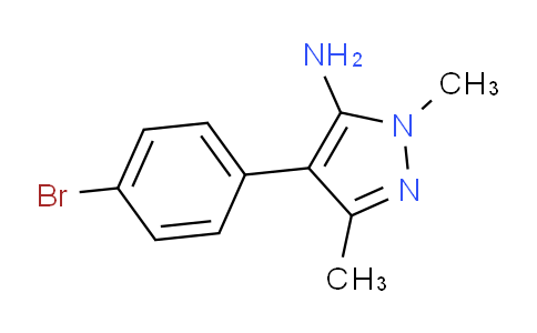 CAS No. 1152678-01-7, 4-(4-Bromophenyl)-2,5-dimethylpyrazol-3-amine