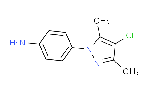CAS No. 943750-26-3, 4-(4-Chloro-3,5-dimethyl-1H-pyrazol-1-yl)aniline