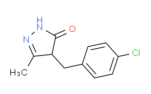 CAS No. 1049119-02-9, 4-(4-Chlorobenzyl)-3-methyl-1H-pyrazol-5(4H)-one