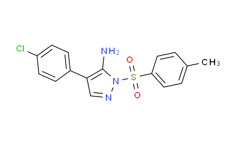 CAS No. 895029-27-3, 4-(4-Chlorophenyl)-1-tosyl-1H-pyrazol-5-amine