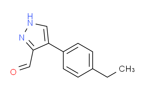 CAS No. 1005700-74-2, 4-(4-Ethylphenyl)-1H-pyrazole-3-carbaldehyde