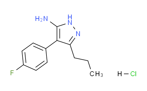 CAS No. 1239510-99-6, 4-(4-Fluorophenyl)-3-propyl-1H-pyrazol-5-amine hydrochloride