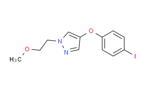 CAS No. 1708263-44-8, 4-(4-Iodophenoxy)-1-(2-methoxyethyl)-1H-pyrazole