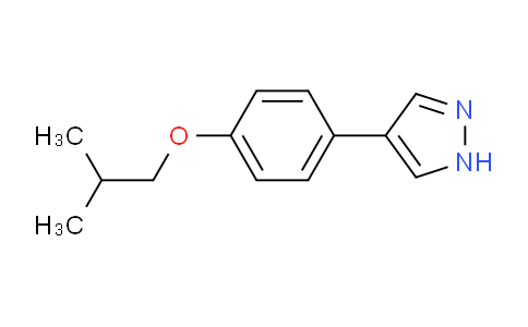 CAS No. 1394023-27-8, 4-(4-Isobutoxyphenyl)-1H-pyrazole