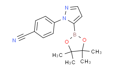 CAS No. 1150620-53-3, 4-(5-(4,4,5,5-Tetramethyl-1,3,2-dioxaborolan-2-yl)-1H-pyrazol-1-yl)benzonitrile